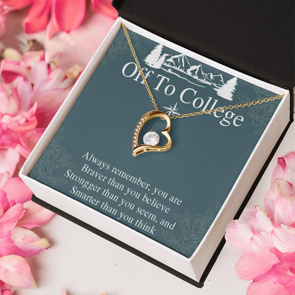 Graduation Gift Necklace For Girls - Graduate Gift Jewelry -  College - High School - Elementary School - Senior Graduation - Forever Love Necklace