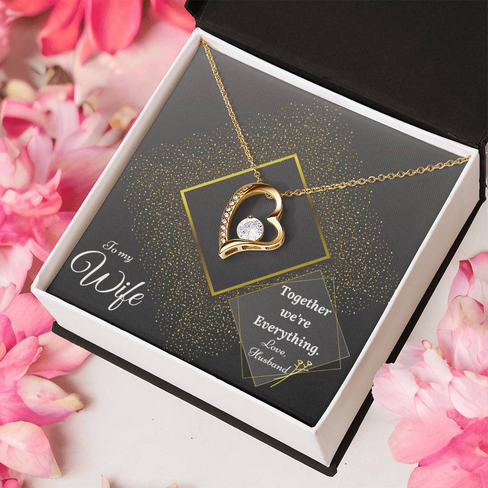 Forever Love Necklace Luxury Gold & Together We're Collection Gift For Wife From Husband 1 Forever Love Necklace