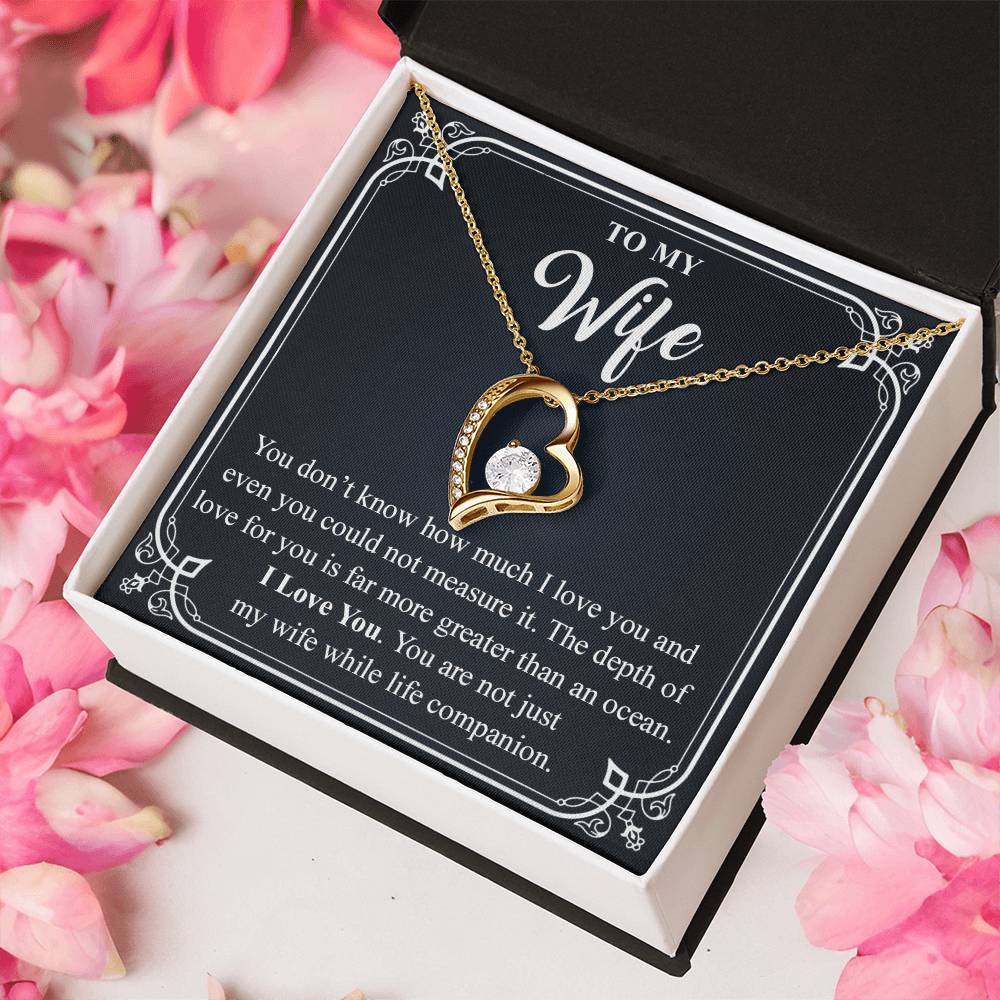 To My Wife 3 Forever Love Necklace