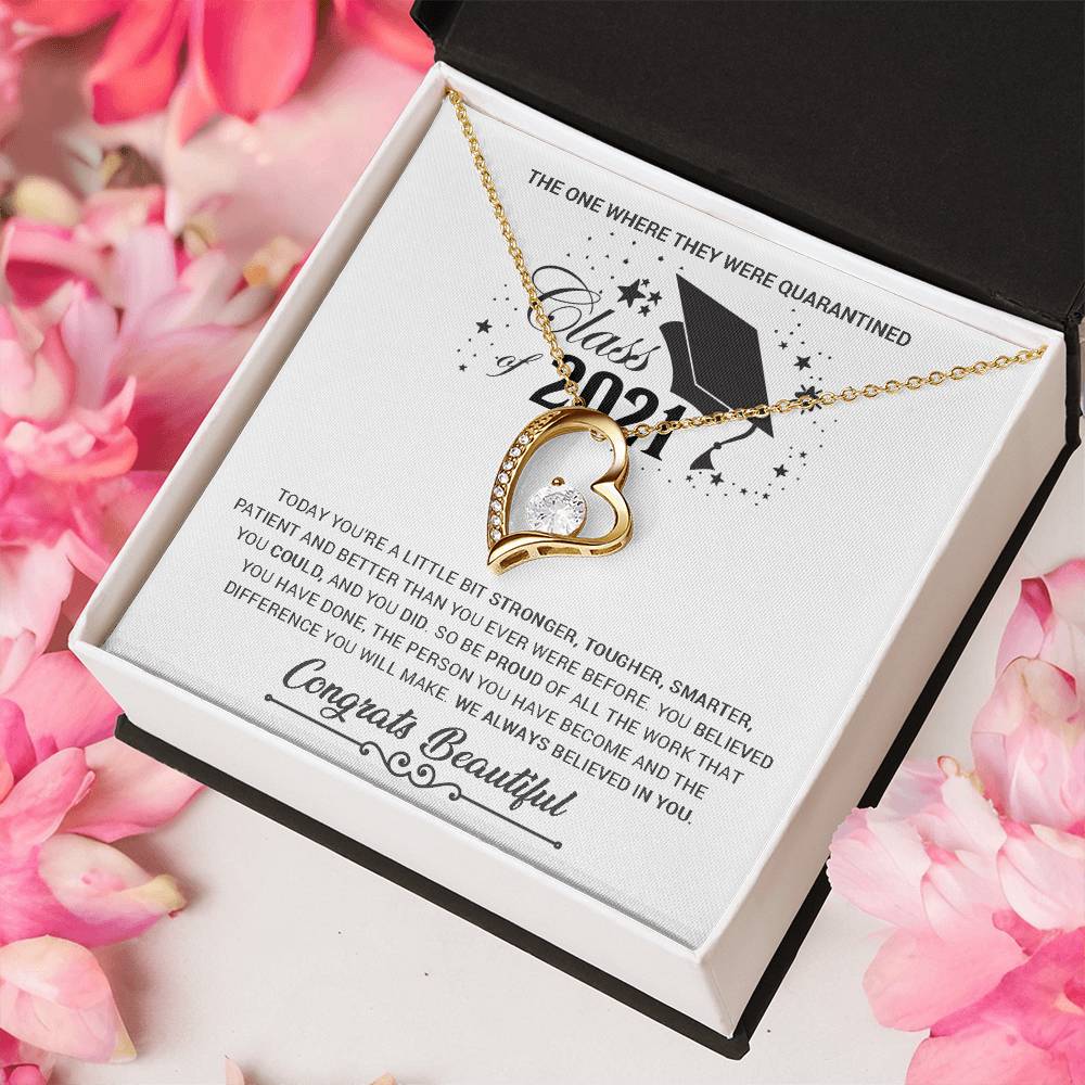 Class Of 2021 Graduation Gifts For Her Graduation Gift For Daughter Feeling Proud Gift On Child's Graduation Best Graduation Gift Forever Love Necklace
