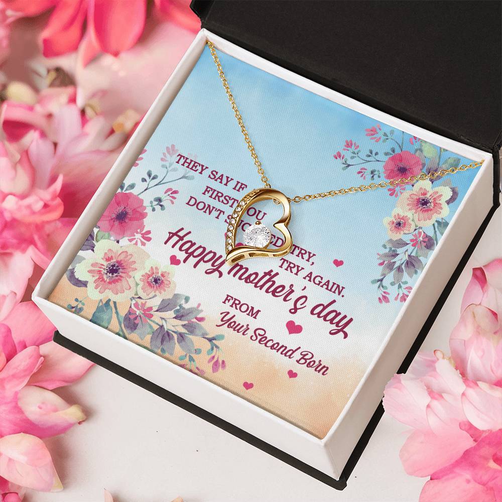 Happy Mother's Day Necklace From Second Born Forever Love Necklace