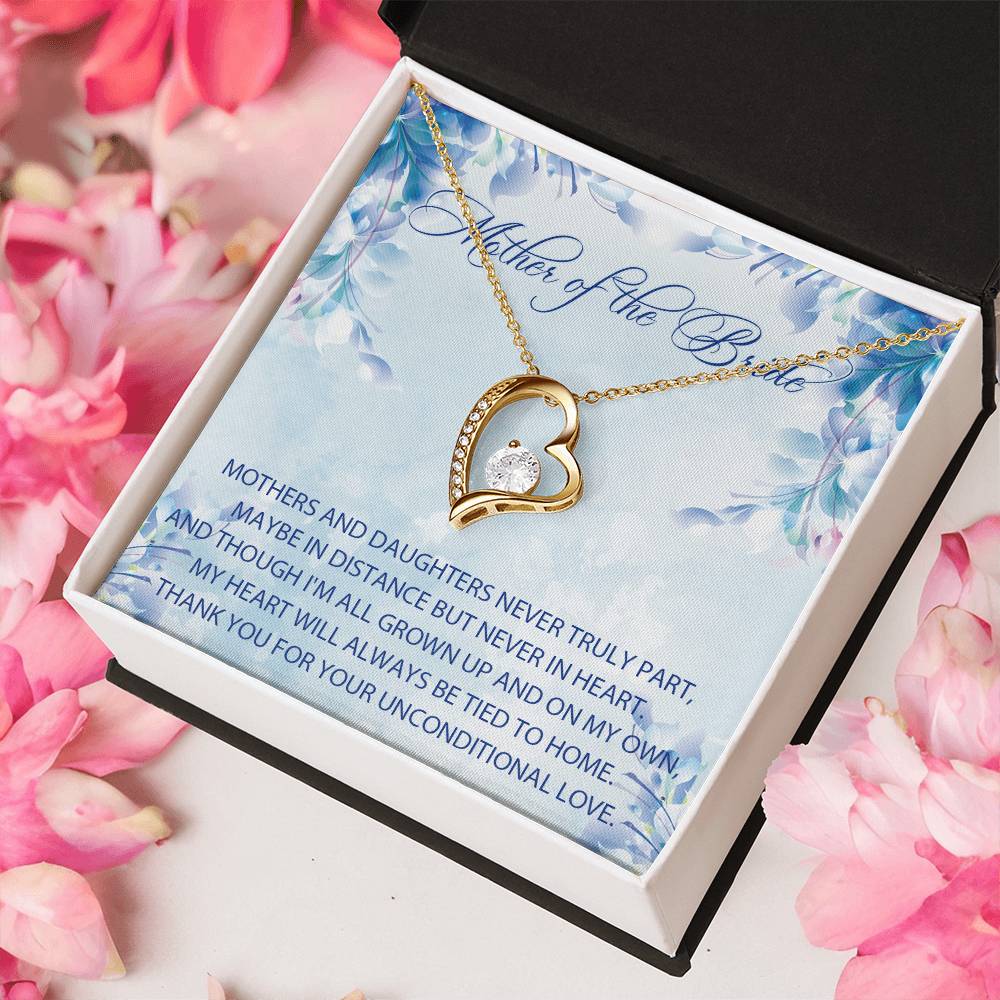 Mother Of The Bride Gift From Daughter Mother Of The Bride Wedding Gift Custom Mother Of The Bride Bride's Mother Forever Love Necklace Forever Love Necklace