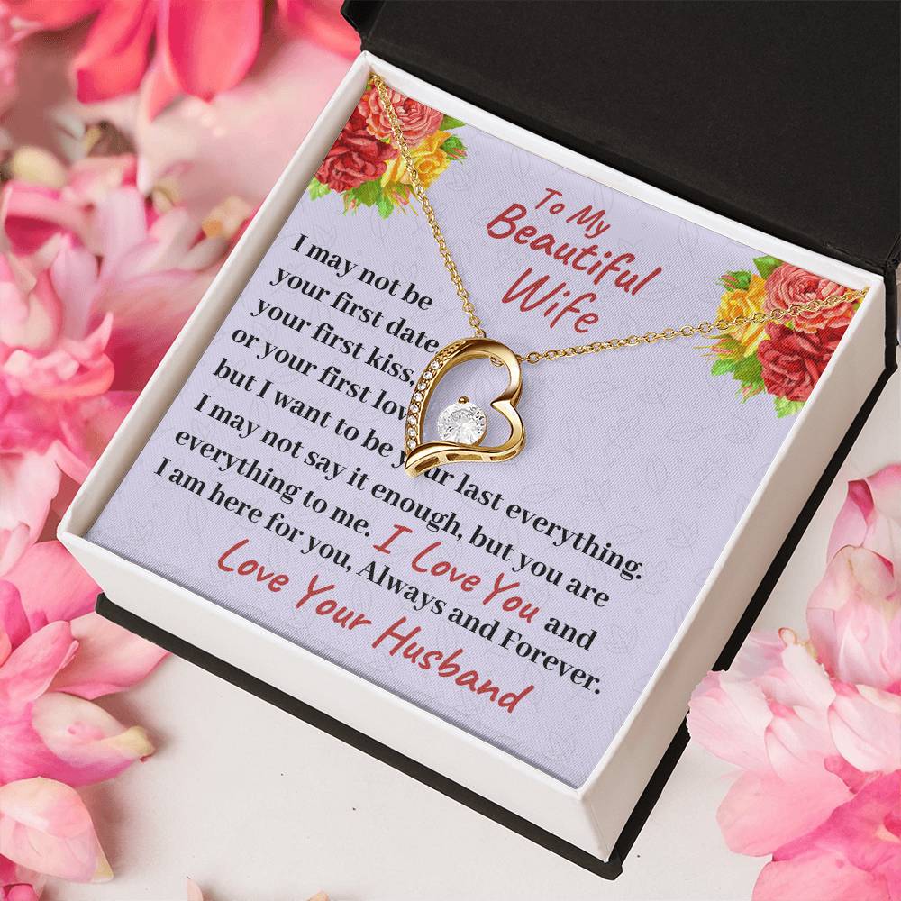 To My Beautiful Wife I Am Here For You Always And Forever Necklace 1 Forever Love Necklace