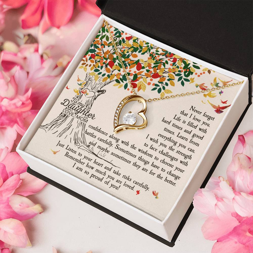 To My Daughter Necklace Never Forget How Much I Love You Gift For Daughter Daughter Necklace Gift Forever Love Necklace