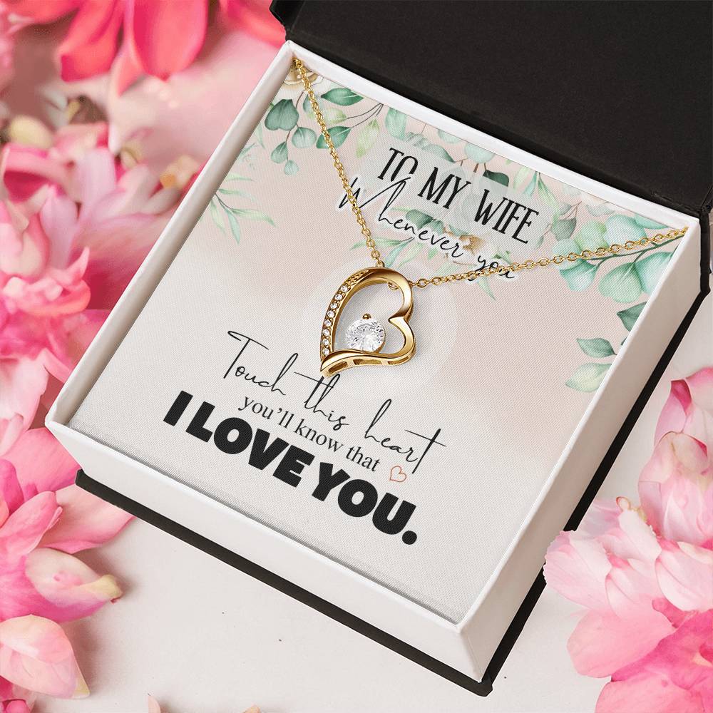 Gift For Wife I Love You Forever Love Necklace