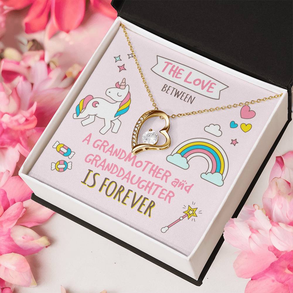 The Love Between A Grandmother And Granddaughter Is Forever Grandma And Granddaughter Necklace Granddaughter Christmas Gift Granddaughter Forever Love Necklace