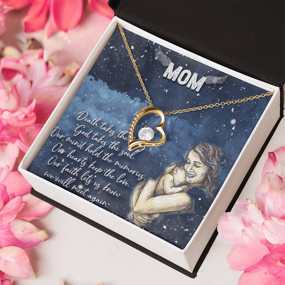 Love You Mom Forever Love Necklace