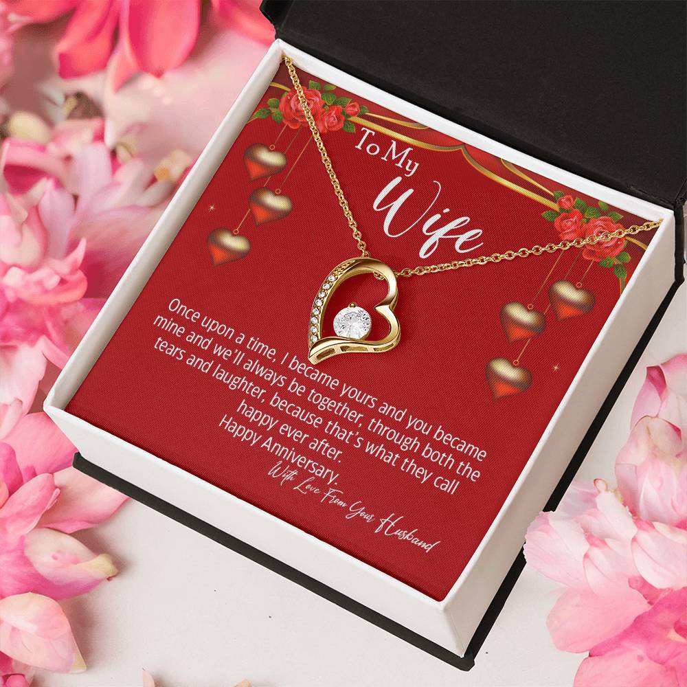 To My Wife We'll Always Be Together Forever Necklace 1 Forever Love Necklace