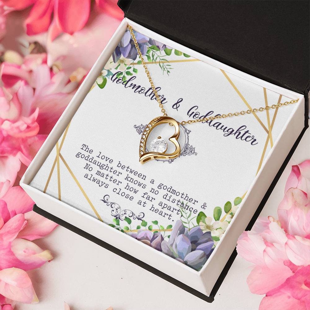 Godmother And Goddaughter Necklacegodmother & Goddaughter Gift Customize Godmother Necklace Forever Love Necklace Gift For Godmother Forever Love Necklace