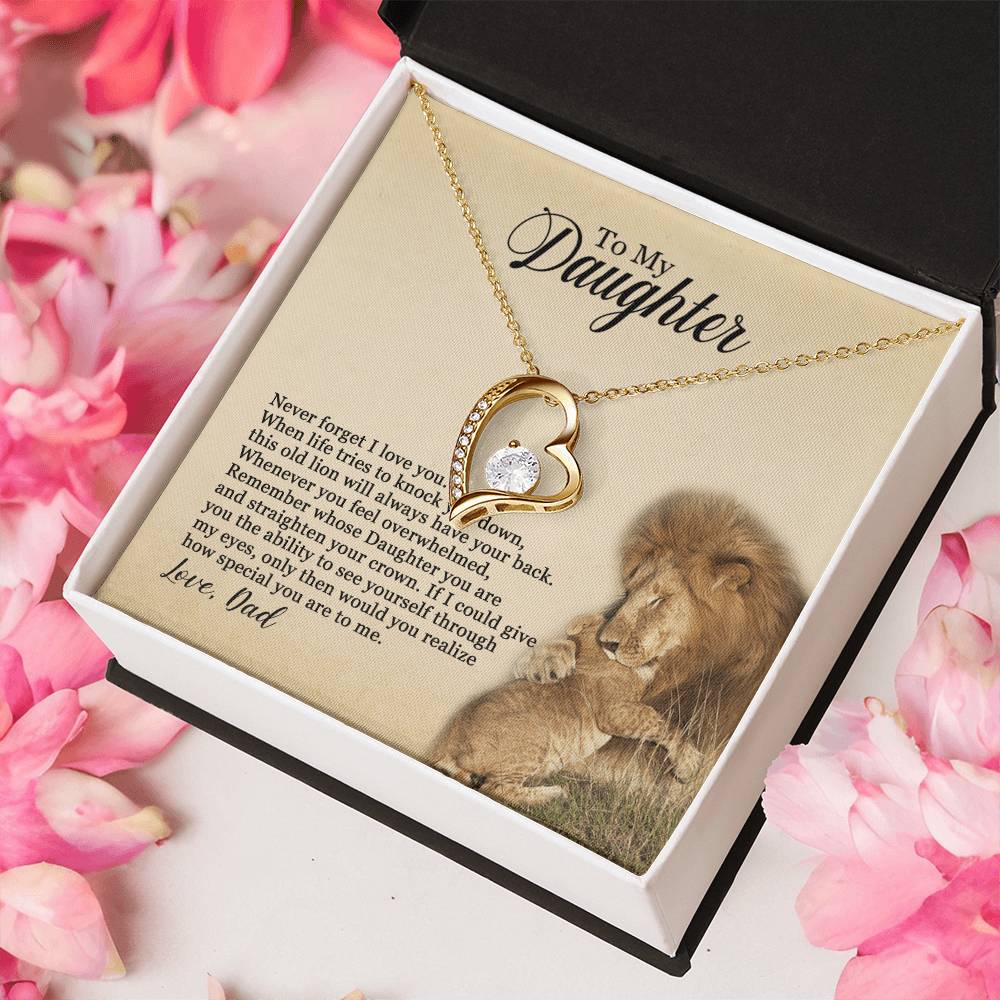 To My Dad Never Forget That I Love You Father's Day Father Daughter Necklace Father To Daughter Birthday Gift Gifts Forever Love Necklace