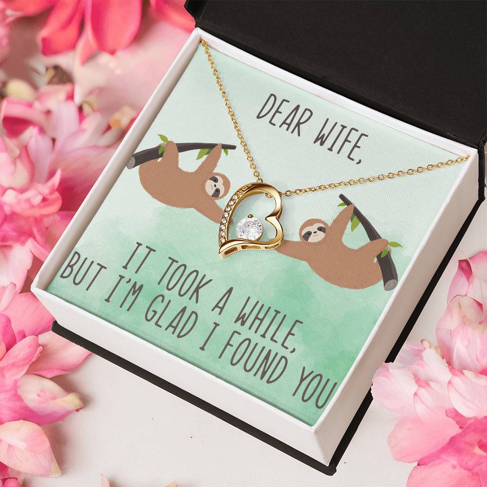 I'm Glad I Found You Forever Love Necklace