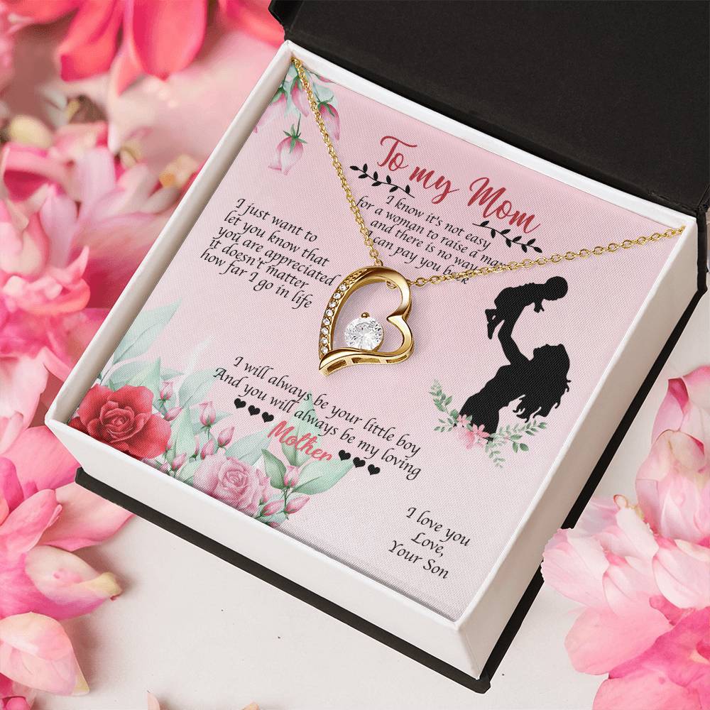 To My Mom I Will Always Be Your Little Boy 2 1 1 Forever Love Necklace
