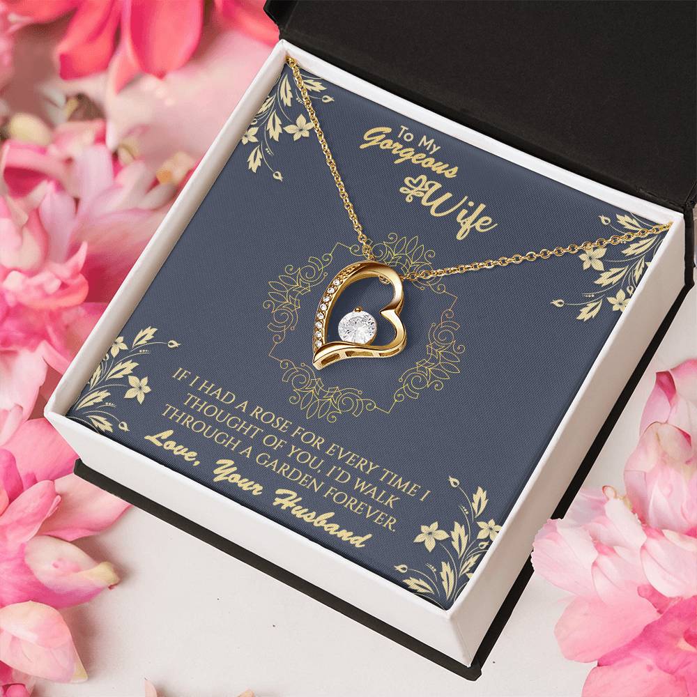To My Wife Rose Garden Necklace 1 Forever Love Necklace