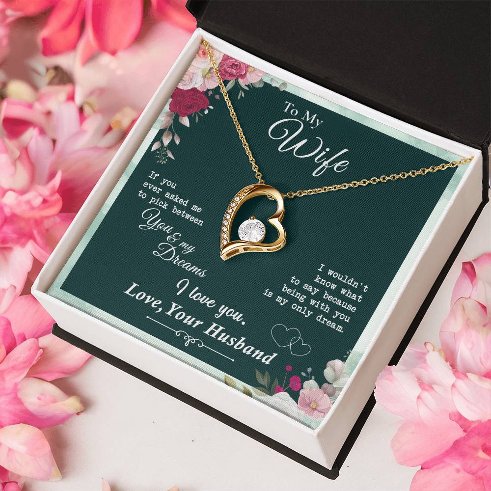 Almost Gone To My Wife Being With You Is My Only Dream Heart Necklace 1 Forever Love Necklace