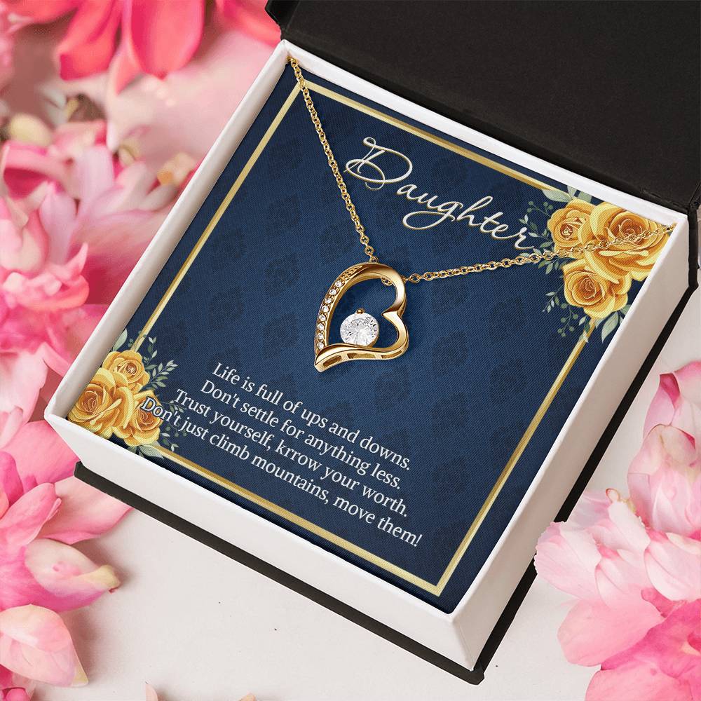 Necklace For Daughter From Mom Dad Daughter Birthday Necklace Forever Love Daughter Customize Necklace Gift For Daughter Forever Love Necklace