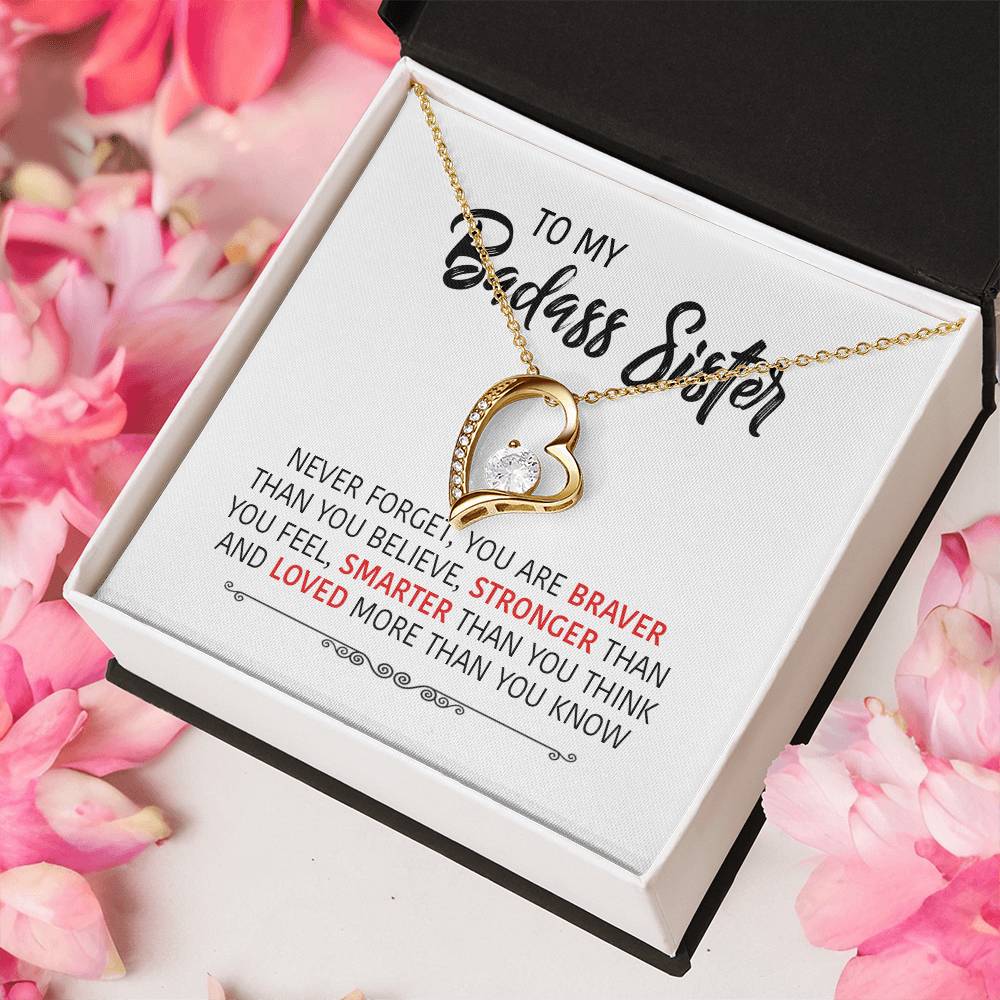 Perfect Gift For Your Sister Forever Love Necklace