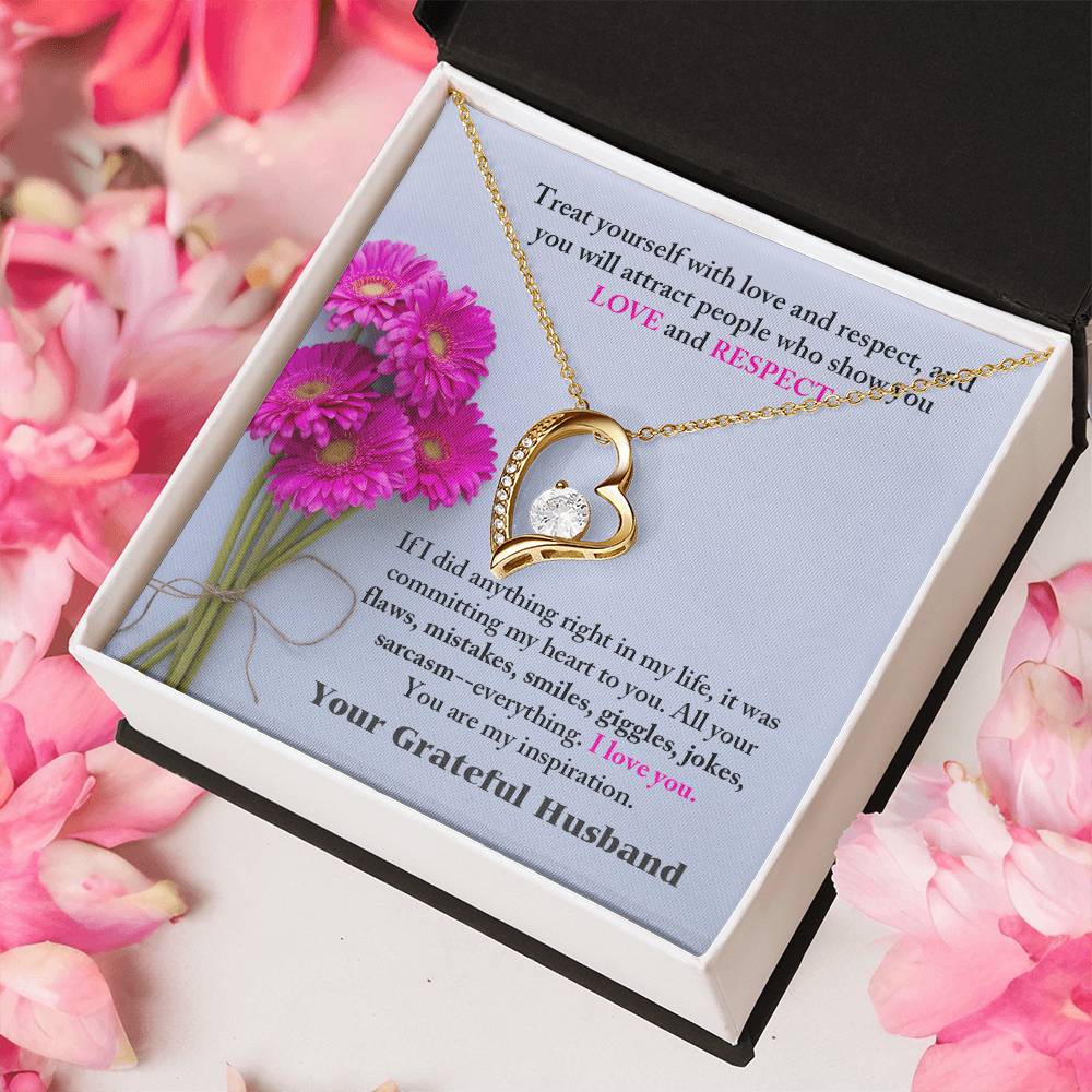 To My Wife Necklace Valentines Day Wedding Anniversary Birthday Romantic Sentimental Gift For Wife Alluring Necklace Forever Love Necklace