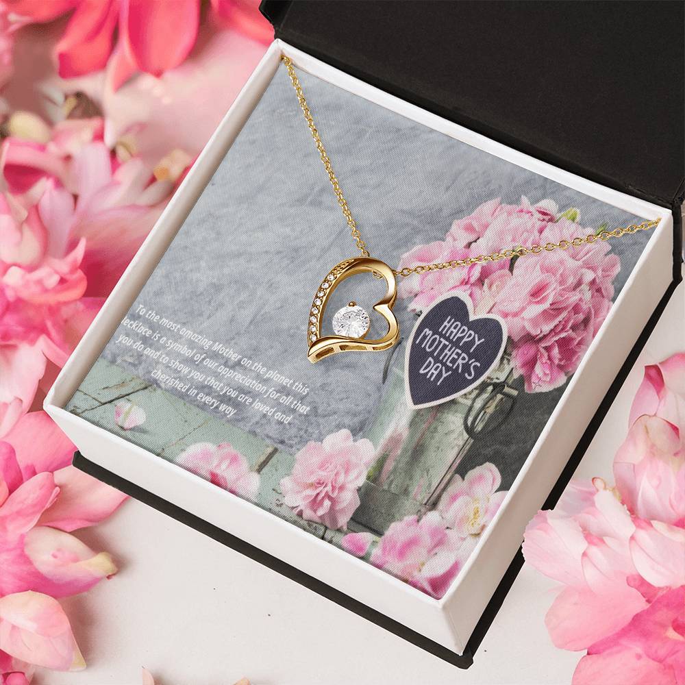 Happy Mothers Day Forever Love Necklace
