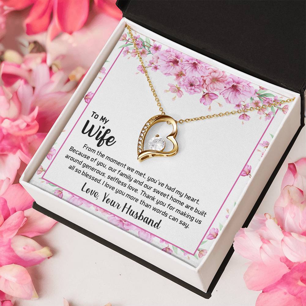 To My Beautiful Wife 2 1 1 Forever Love Necklace