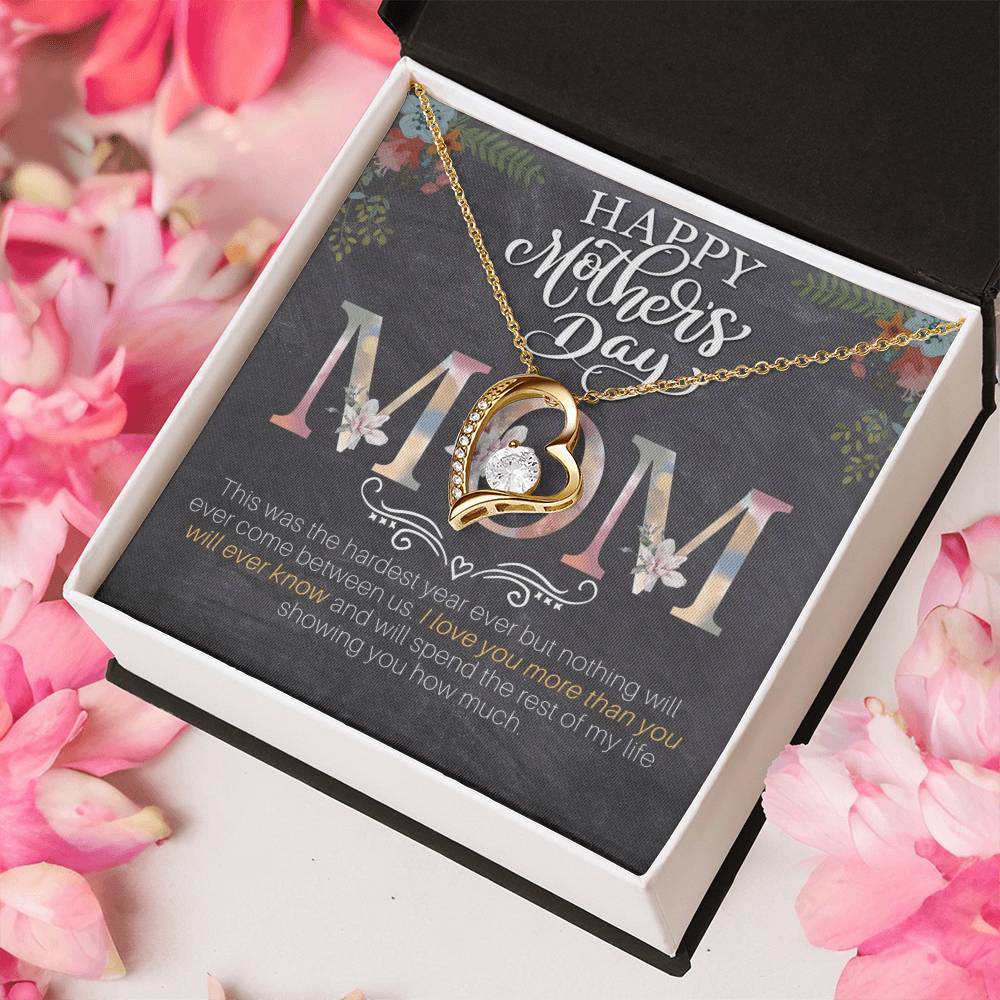 Happy Mother's Day Mom Forever Love Necklace
