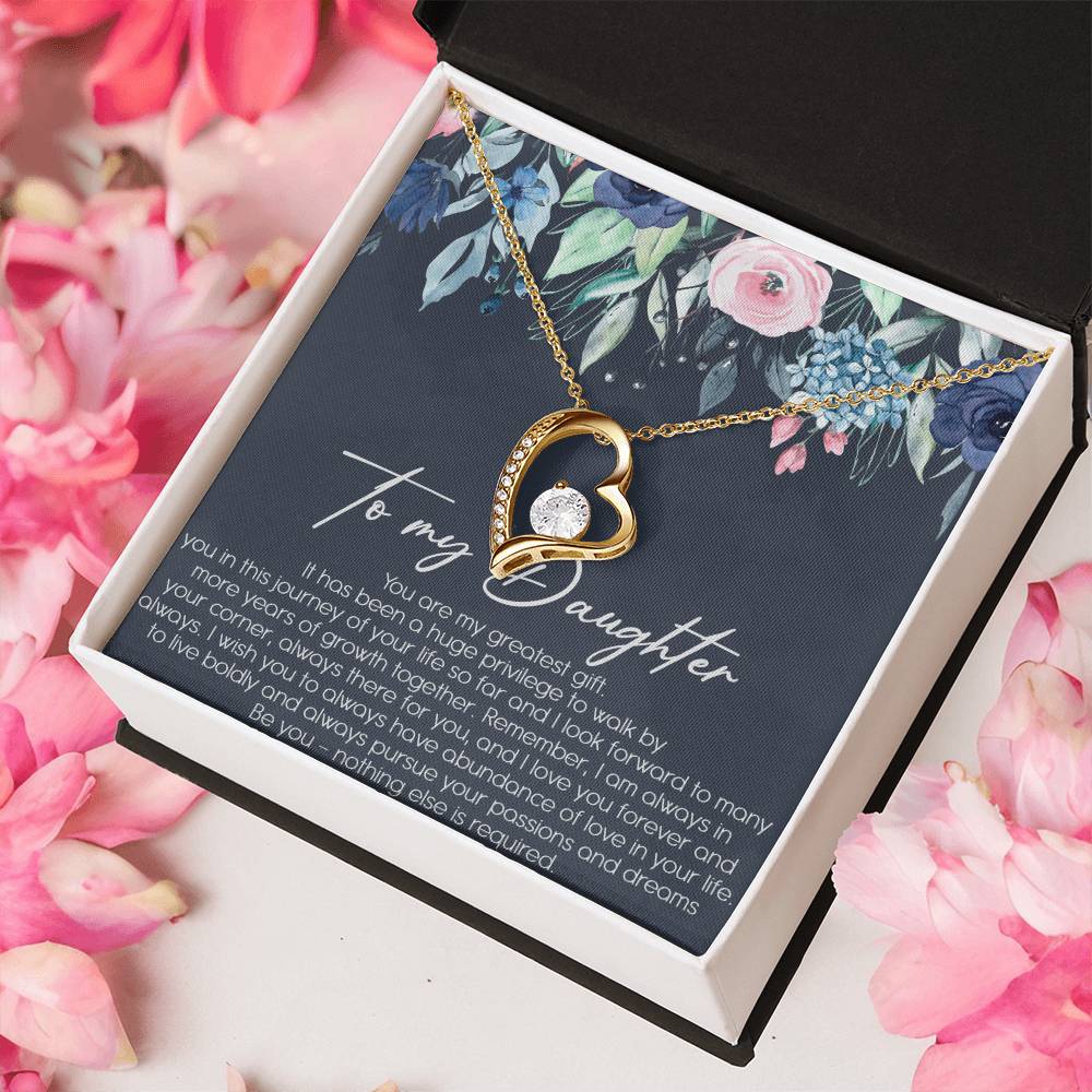 To My Dad Never Forget That I Love You Father's Day Father Daughter Necklace Father To Daughter Birthday Gift Forever Love Necklace