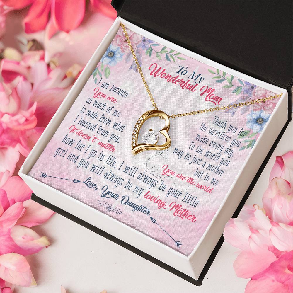 To My Mom Forever Love Necklace Mother Necklace Gift For Mother Xmas Christmas Customize Gift To My Mom 3 Forever Love Necklace