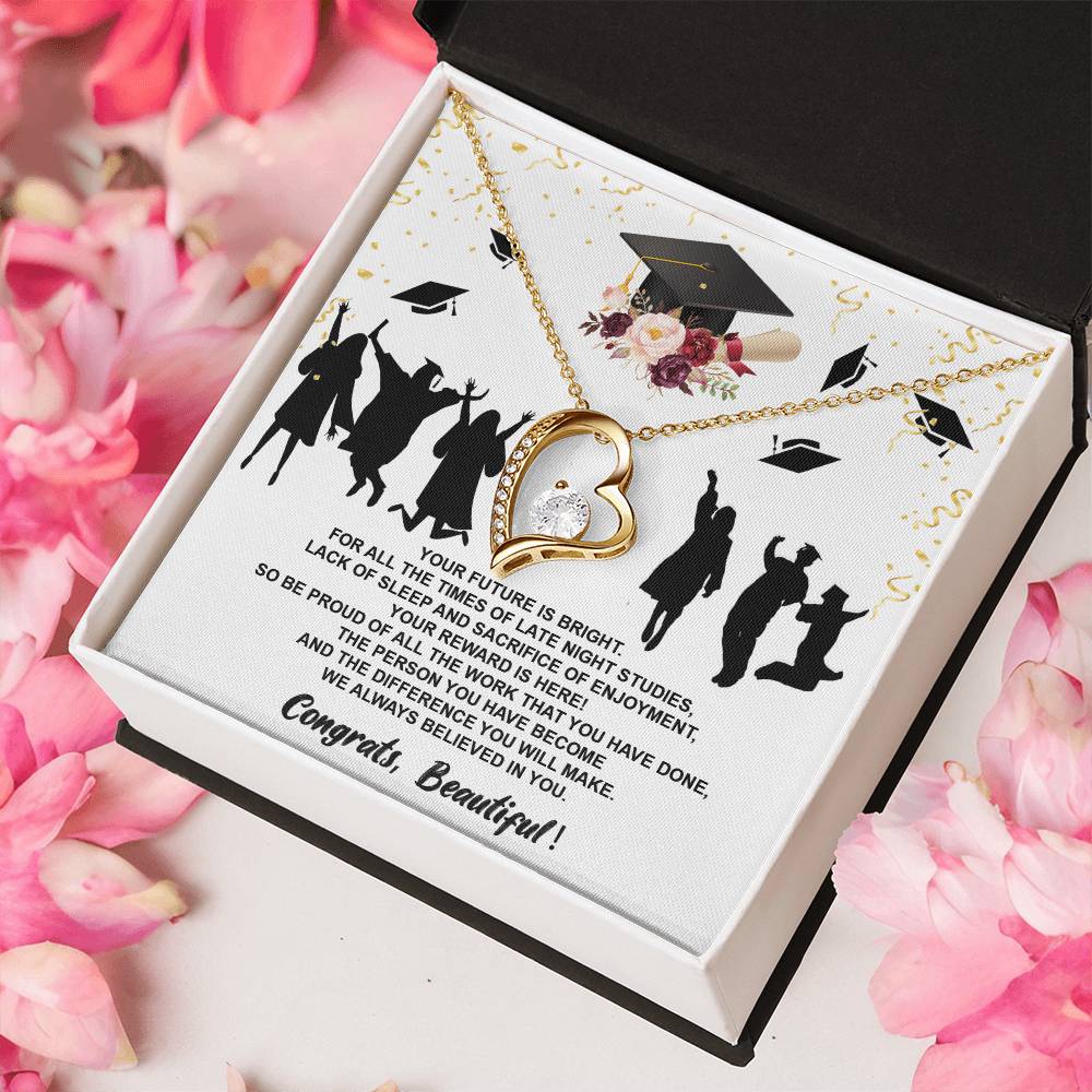 Class Of 2022 Graduation Necklace For Her Dad To Daughter Necklace Jewelry Gift Love Dad To Daughter Necklace Dad Anniversary Gift Forever Love Necklace