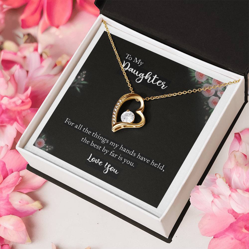 To My Daughter Love You 925 Sterling Silver Pendant 1 Forever Love Necklace
