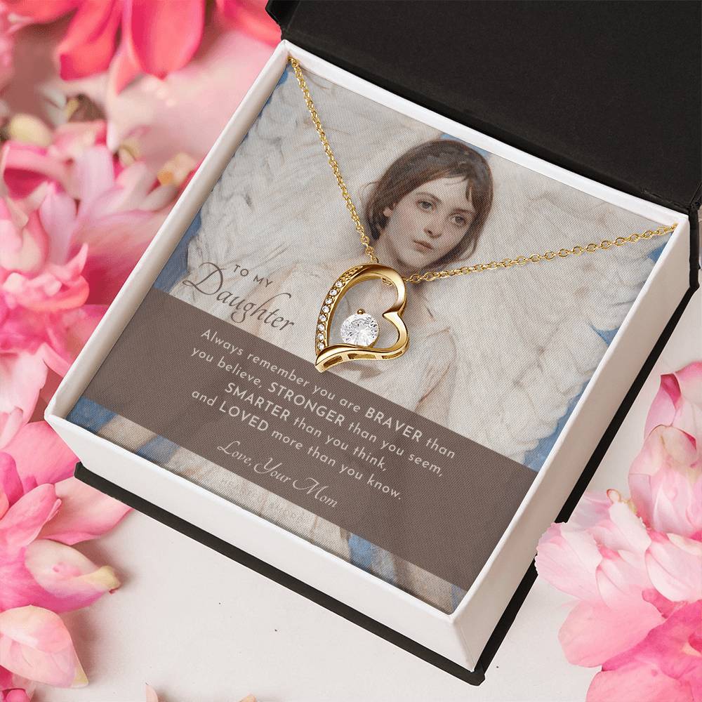 To My Daughter Always Remember Gift For Daughter From Mom Daughter Birthday Graduation Christmas Present Forever Love Necklace