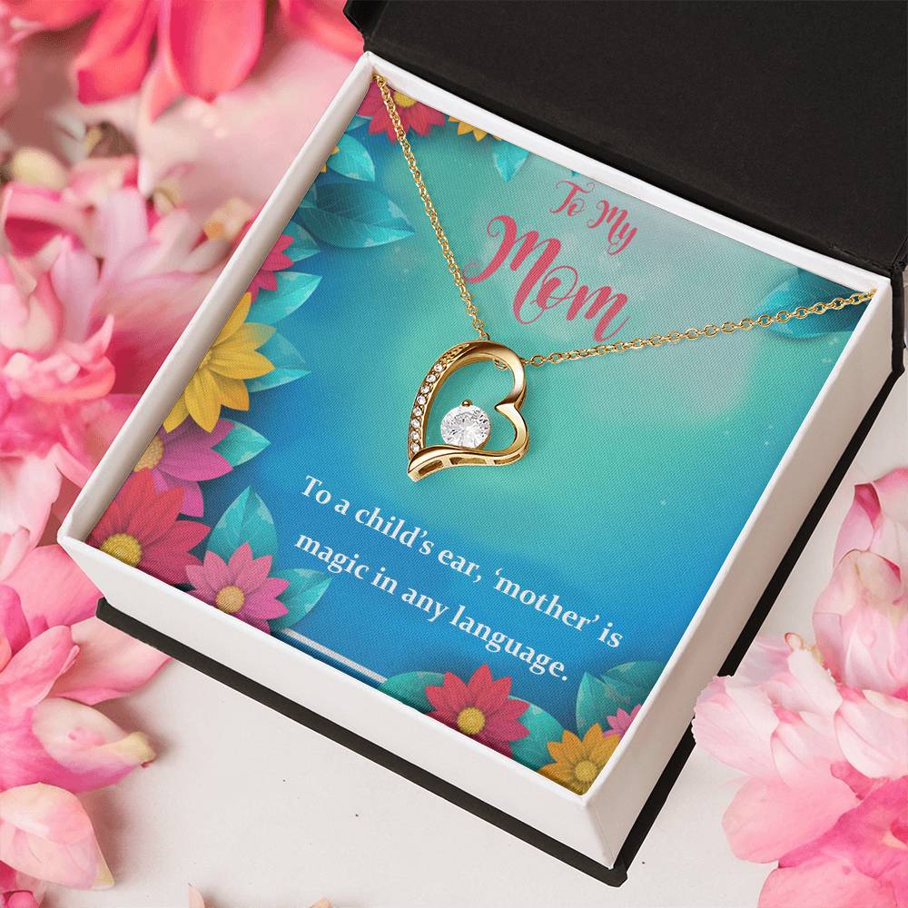 To My Mom My Magic 925 Sterling Silver Pendant 1 Forever Love Necklace