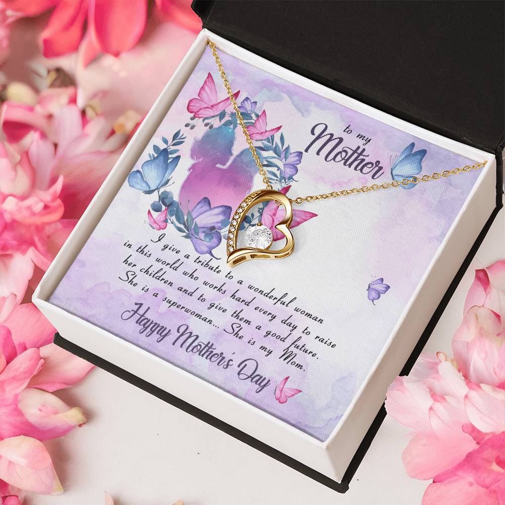 Mom Necklace Mother Necklace Mom Gift Mother's Day Gift Mother's Day Necklace Forever Love Necklace