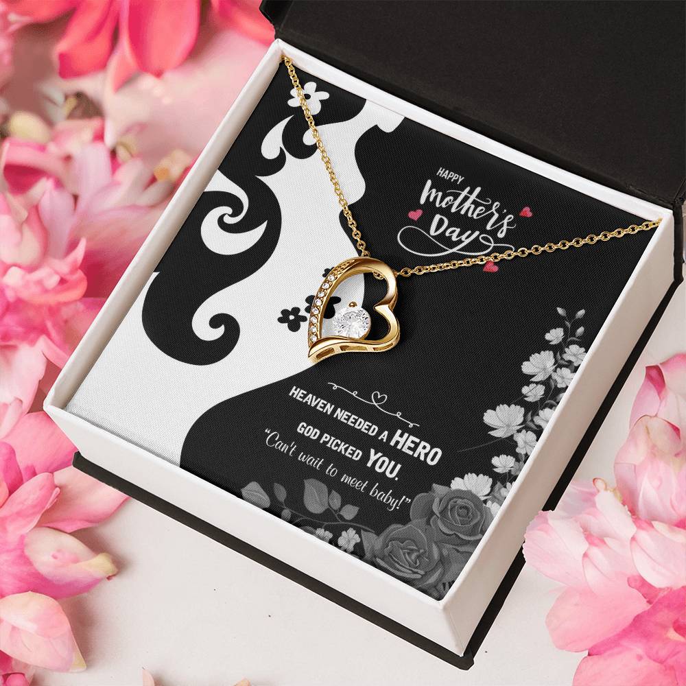 To My Pregnant Wife 2 1 Forever Love Necklace