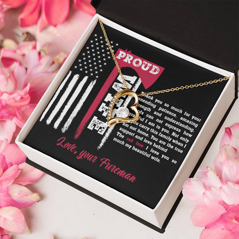 To My Beautiful Wife Redline Love Knot 1 Forever Love Necklace