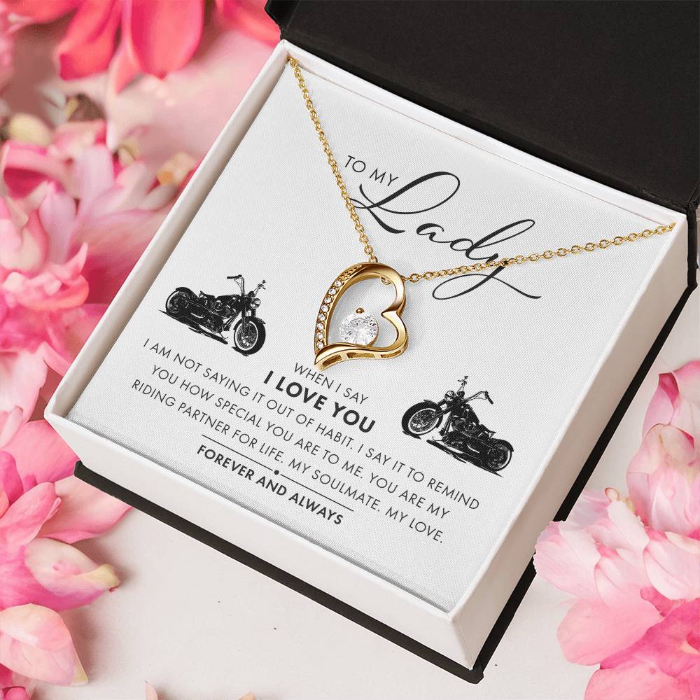 To My Lady I Love You Forever And Always Necklace 1 Forever Love Necklace