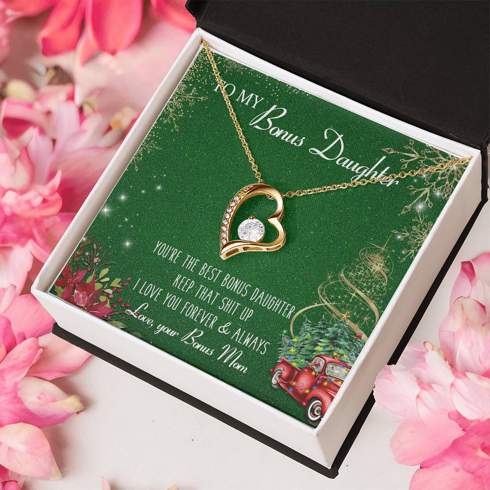 To My Bonus Daughter Christmas Gift Bonus Daughter Step Daughter Gift Bonus Daughter Necklace Daughters Birthday Unique Grown Up Forever Love Necklace