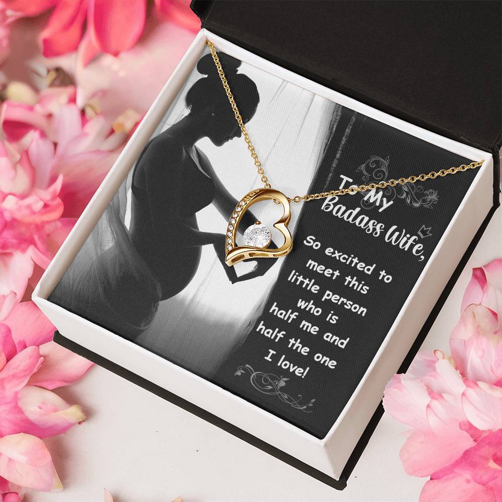 To My Badass Wife 2 Forever Love Necklace