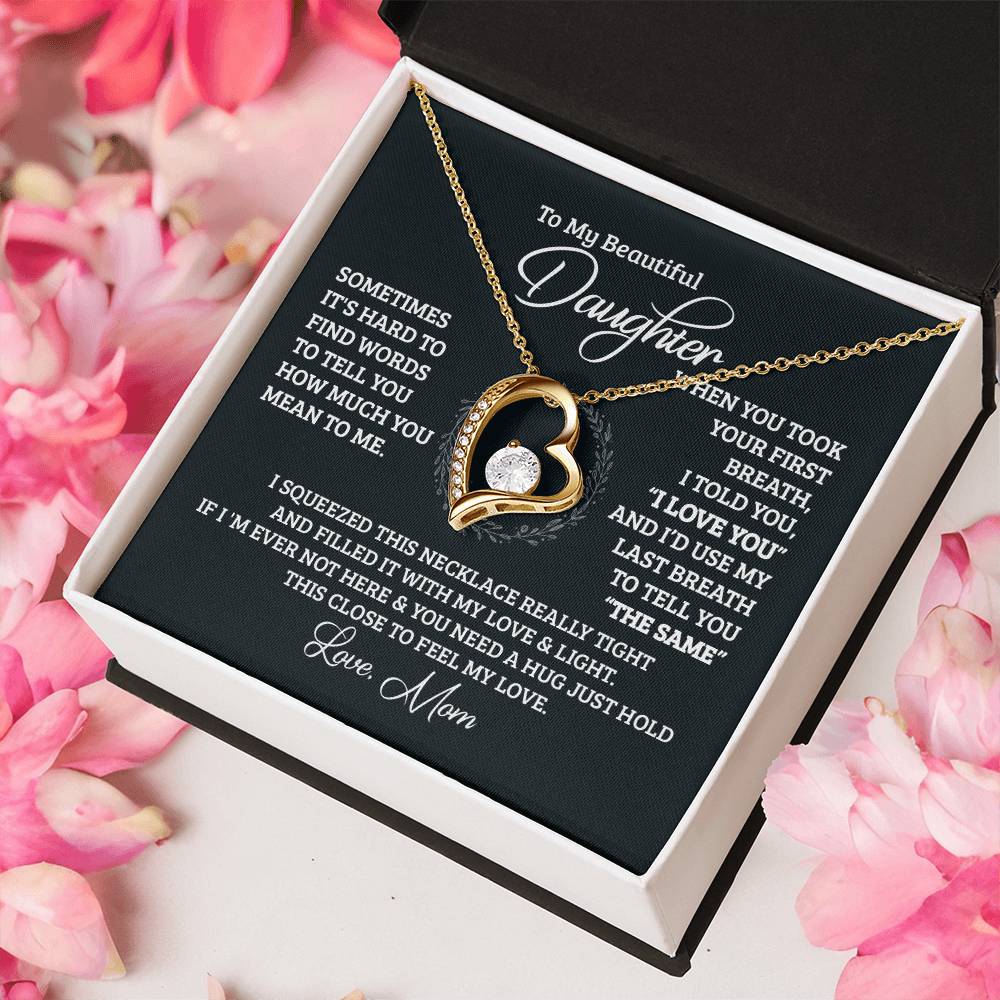 Gift For Daughter From Mom Someday When Pages Of My Life Ends Daughter Forever Love Necklace