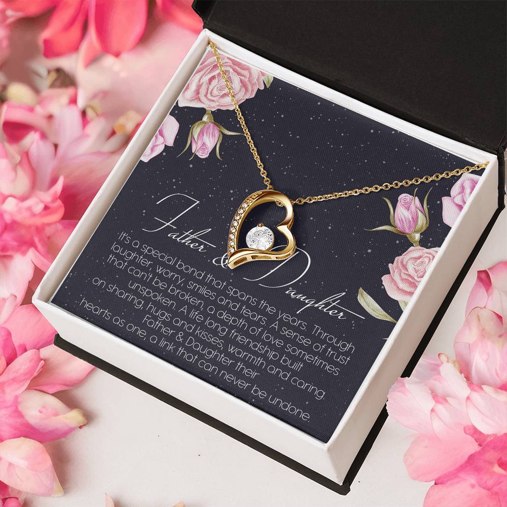 Father And Daughter Best Friend For Life Dragonfly Necklace Birthday Father Daughter Necklace Father To Daughter Birthday Gift Forever Love Necklace