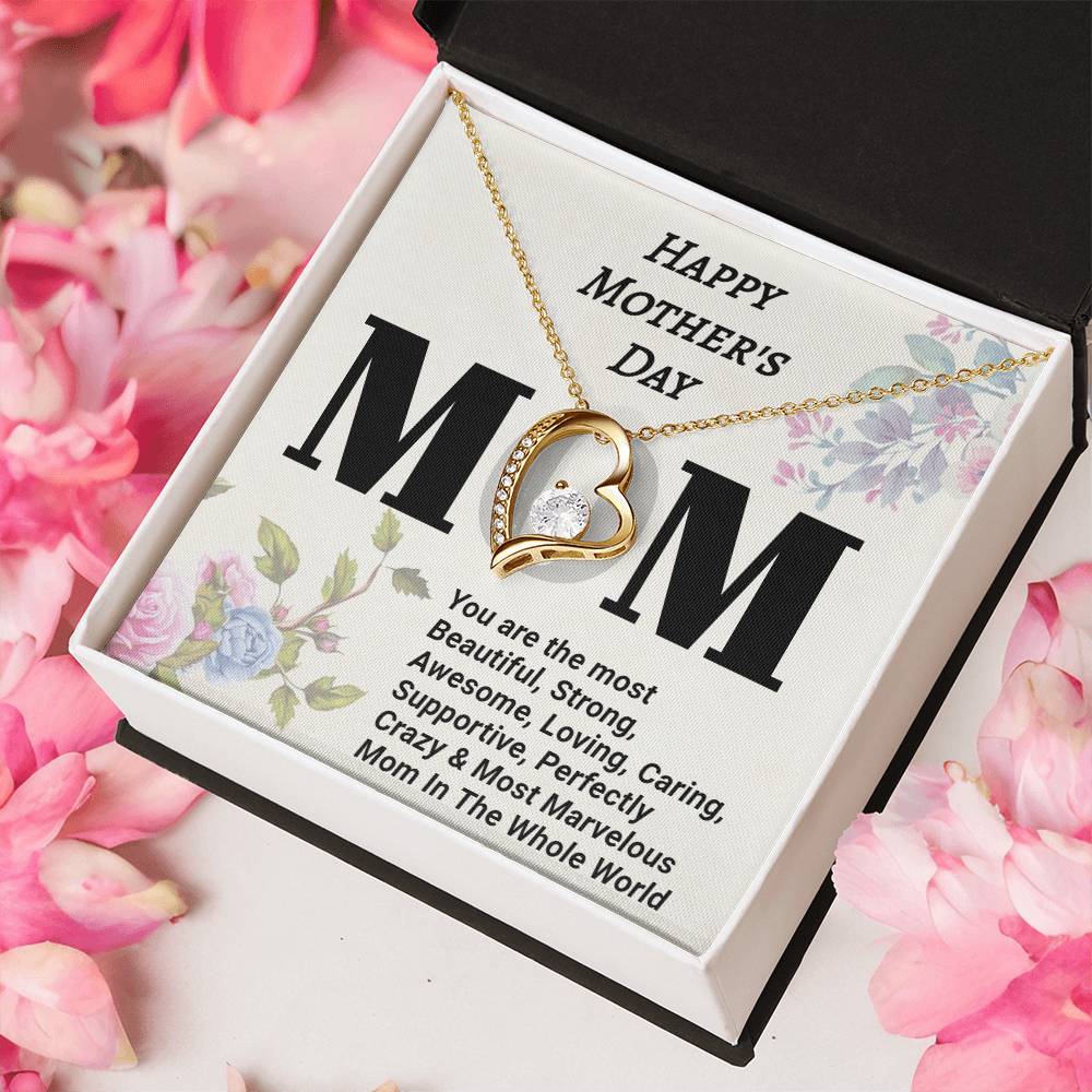 Happy Mother's Day Necklace For Mom Forever Love Necklace