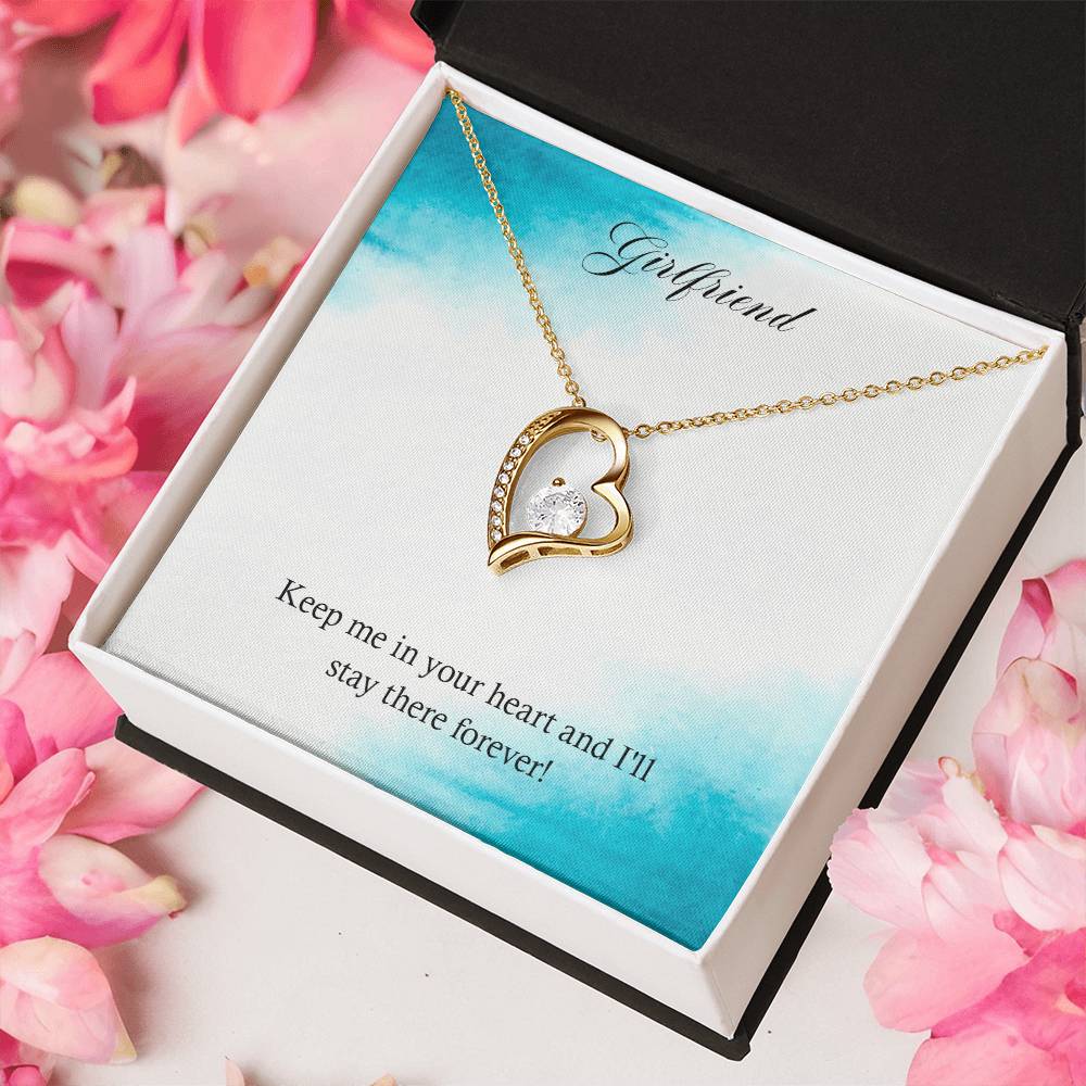Girlfriend Keep Me In Your Heart And I'll Stay There Forever Forever Love Necklace