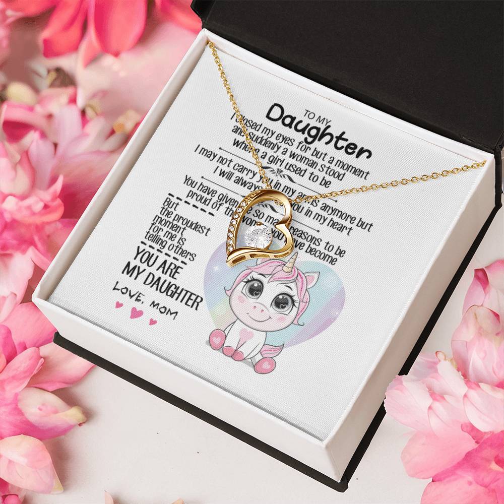 To My Daughter 1 Forever Love Necklace