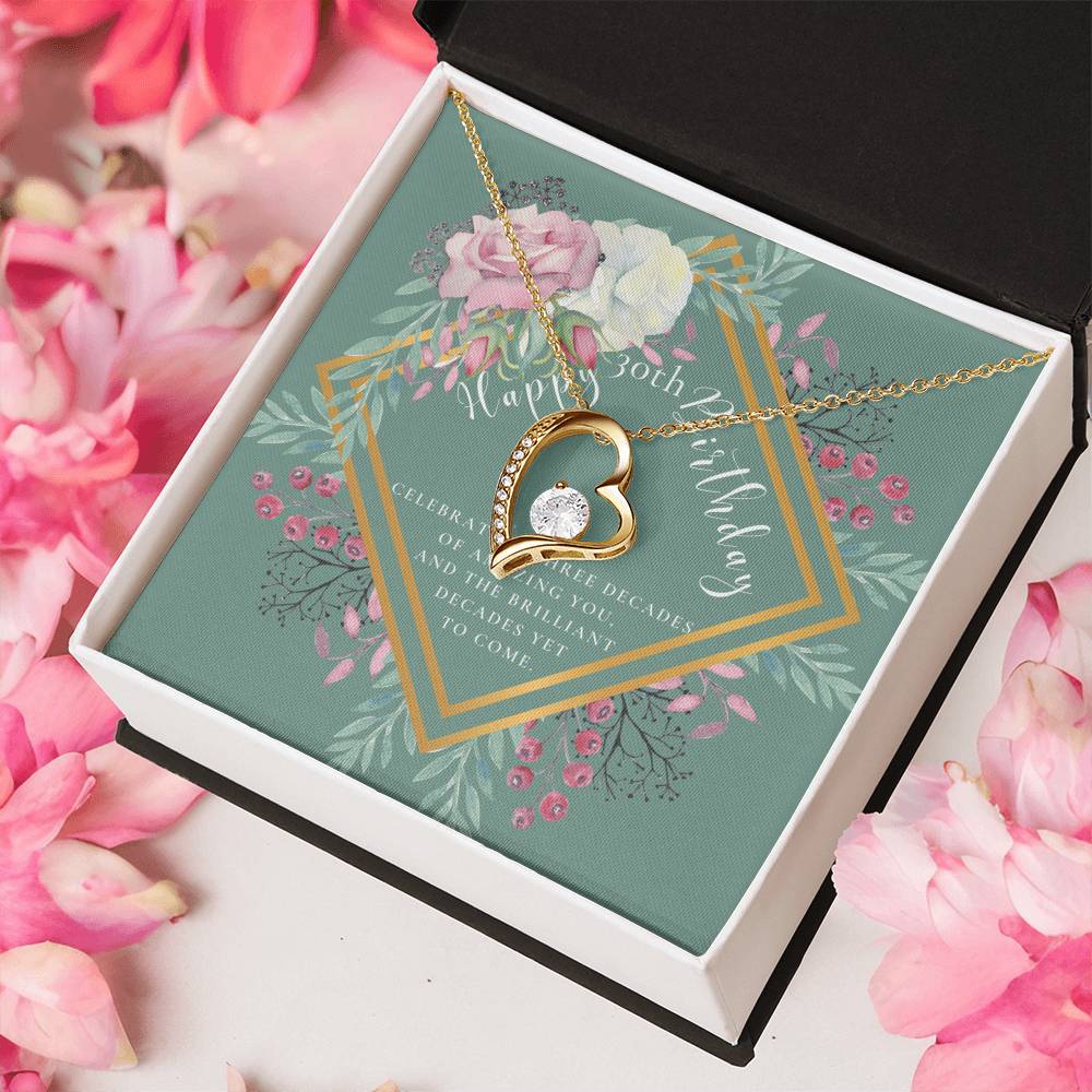Mom To Daughter Necklace Meaningful Necklace For Daughter - 30Th Birthday Gifts For Women - 30 Years Old - 30Th Birthday Gift Necklace Forever Love Necklace
