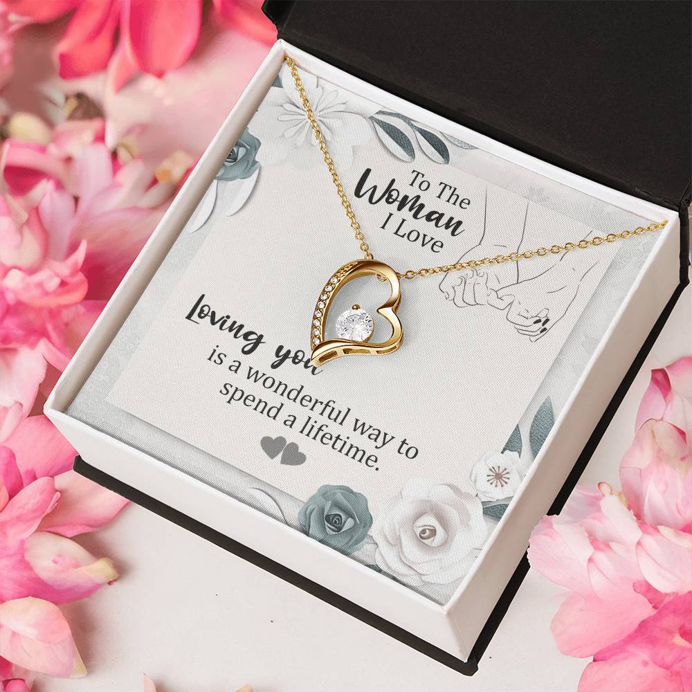To The Woman I Love Loving You For A Lifetime Forever Love™ Necklace Forever Love Necklace