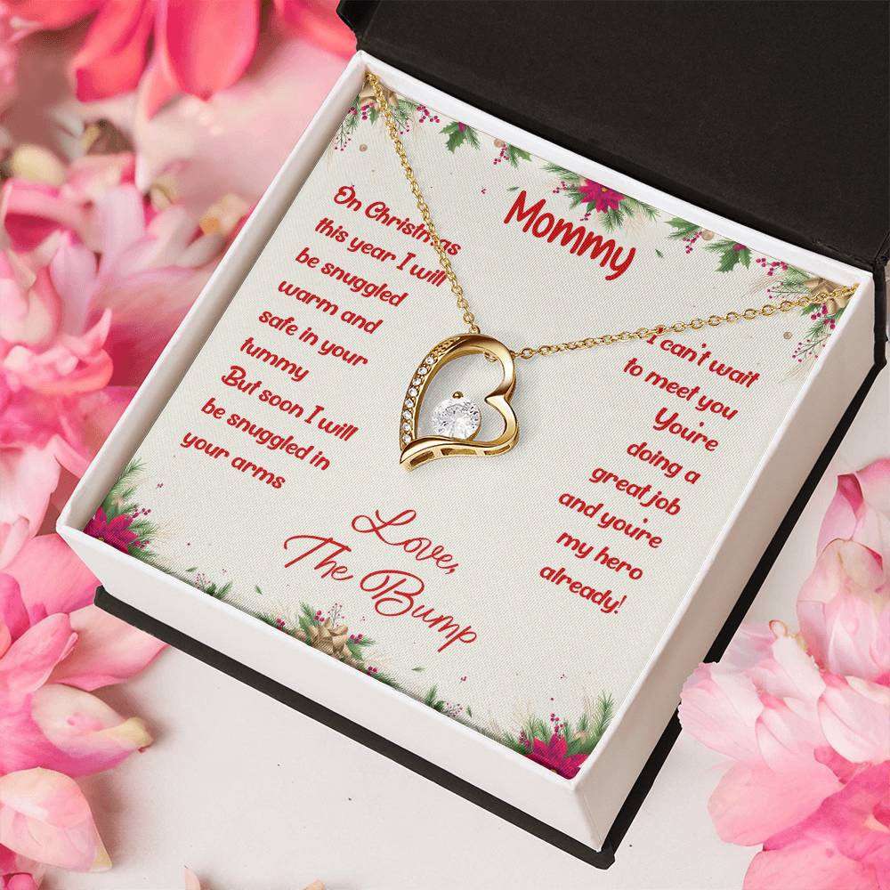 First Christmas Necklace New Mom Mother's Day Gift First Time Mom Gift New Mom Gift Jewelry Gift For New Mom Necklace Forever Love Necklace