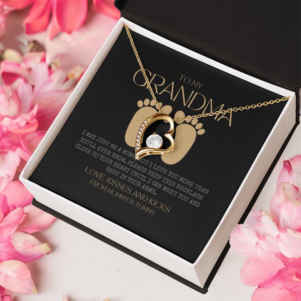 First Time Grandma Gifts Mothers Day Gift New Grandma Necklace I May Just Be A Bump But I Love You More Than You Ever Know 2 Forever Love Necklace