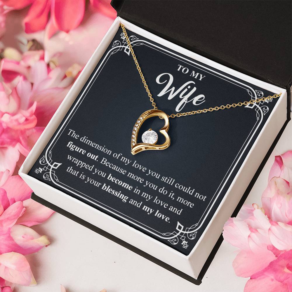To My Wife 4 Forever Love Necklace