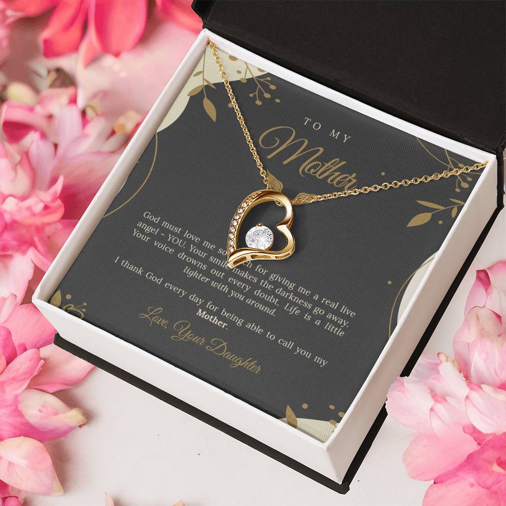 To My Angel Mother Forever Love Necklace