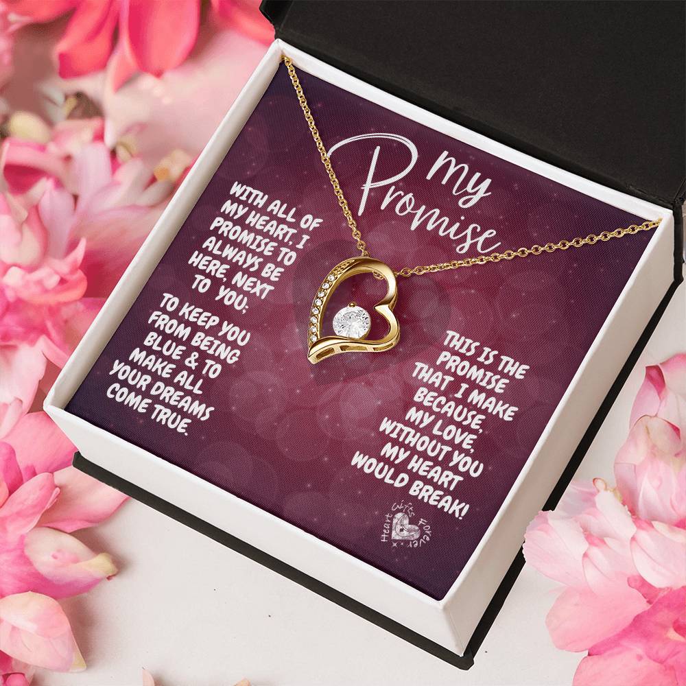 My Promise To You Heart Necklace Forever Love Necklace