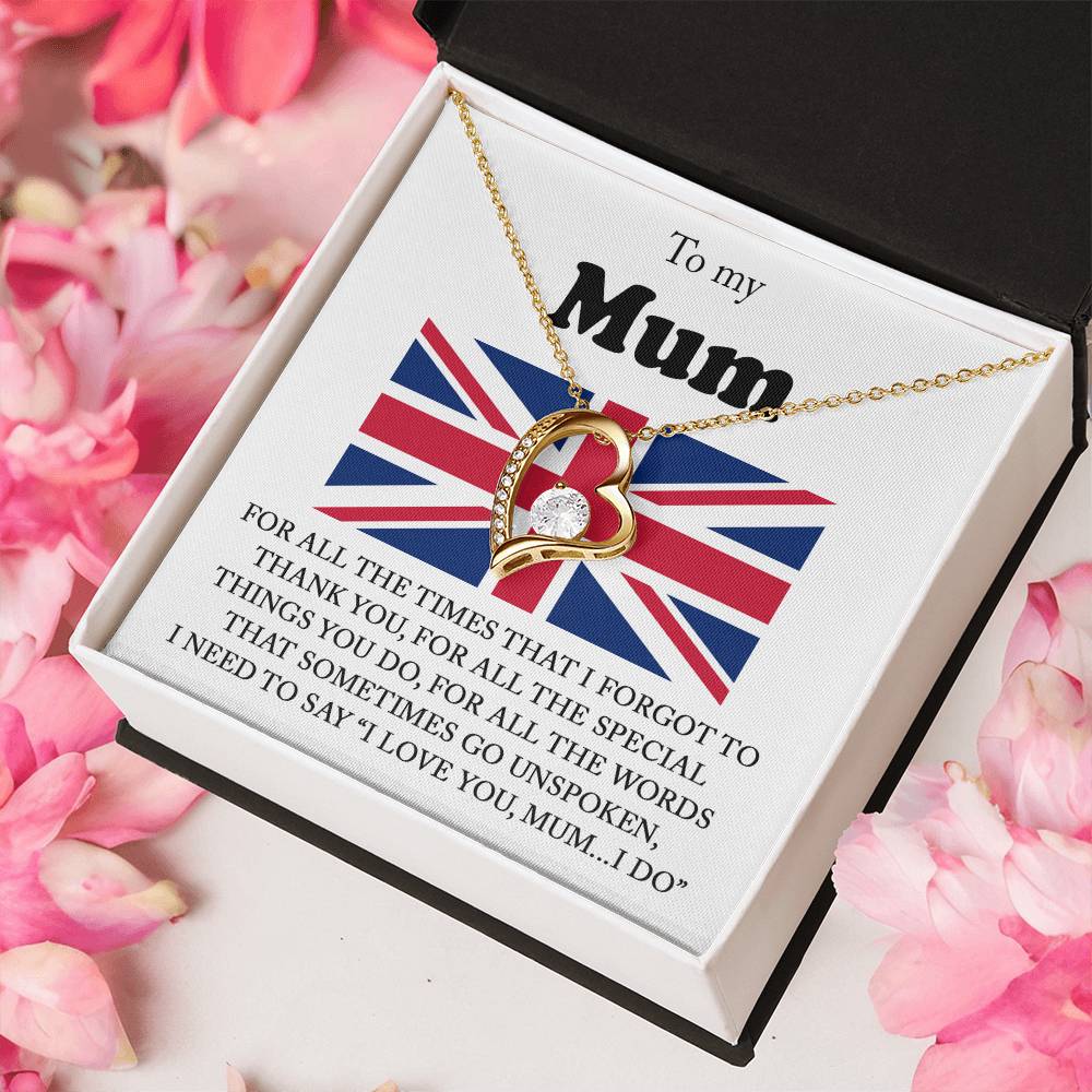 I Love You Mum I Do Forever Love Necklace