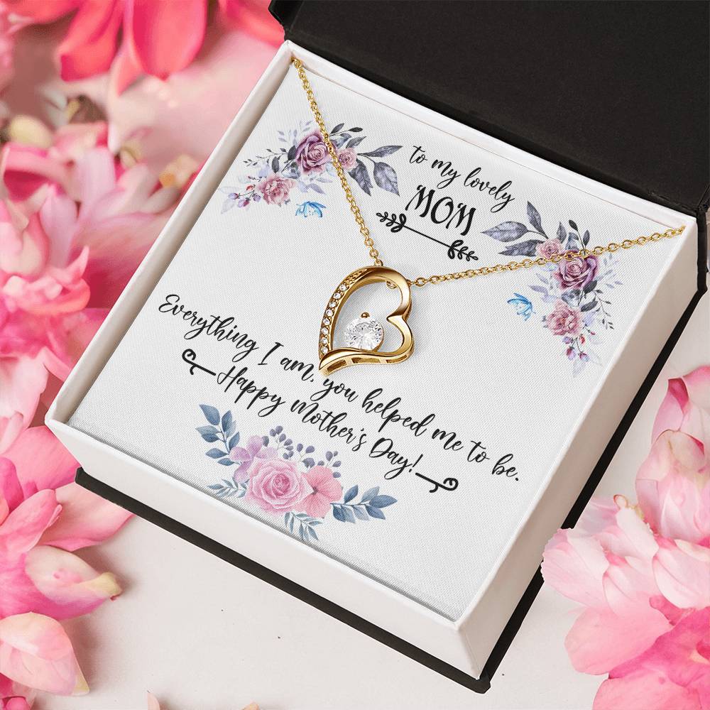 Mom Gifts Gift From Bride To Mother To My Lovely Mom On Me Wedding Day Necklace Forever Love Necklace